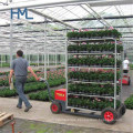 Greenhouse Flower Transport Danish Hot DIP Galvanized Steel Outdoor Plant Rack